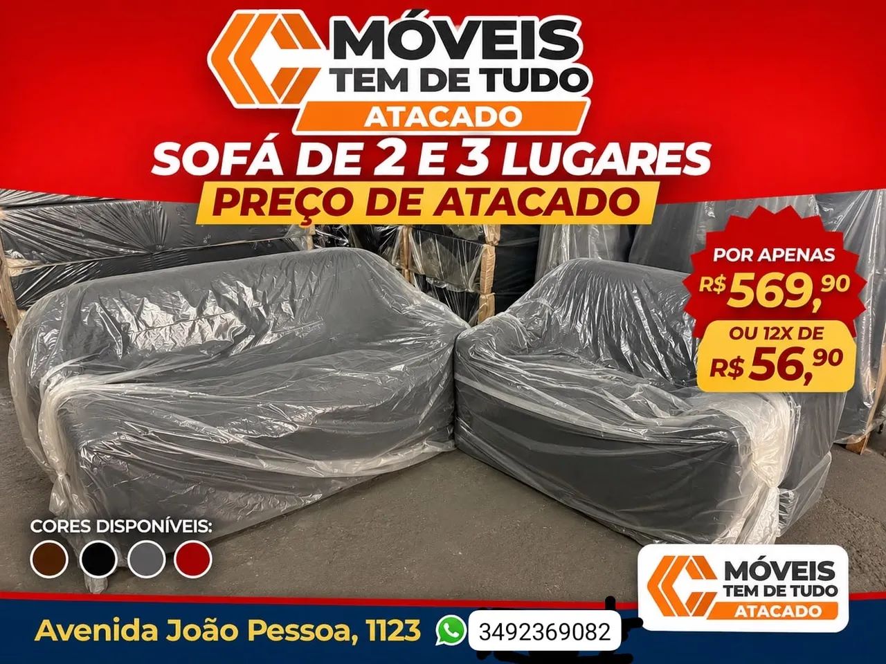Sofá 3/2 Lugares - Conforto, Qualidade e o Melhor Custo-Benefício de Uberlândia