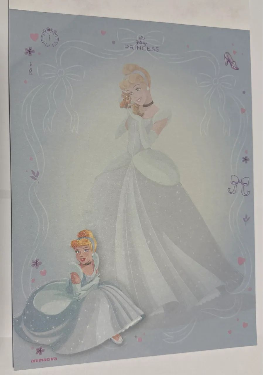 Papel de carta Princesas Disney Animativa  - Foto 3
