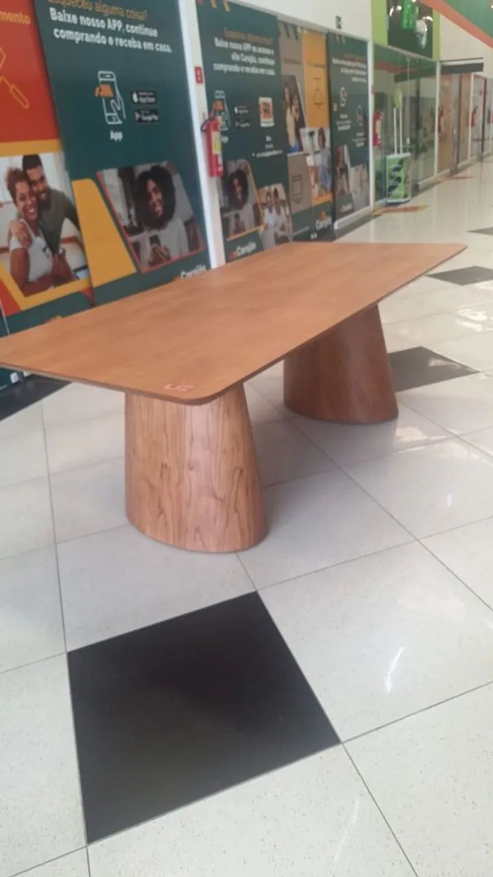 Mesa Templo em madeira 2,20 x 1,10