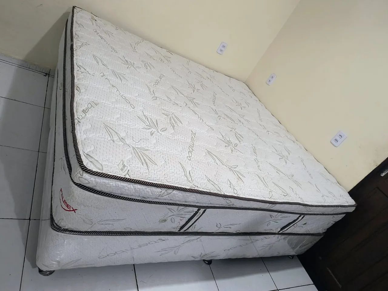 Cama Súper King Bases Mais Colchão De Mola Ensacada  - Foto 4