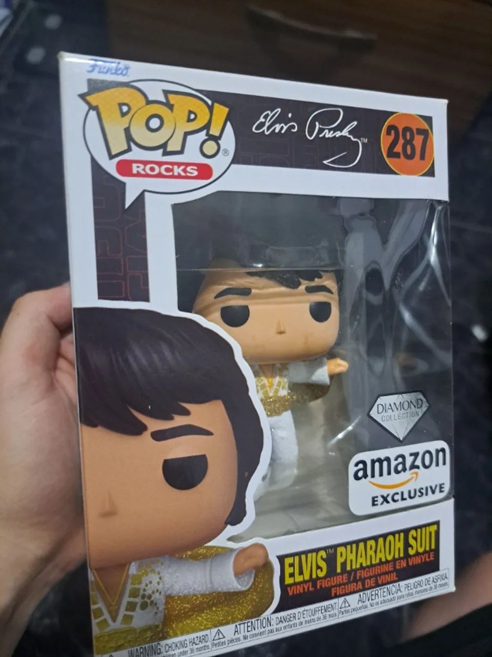Funko Pop Elvis Pharaoh Suit 287 Diamond Collection Special Edition - Foto 5