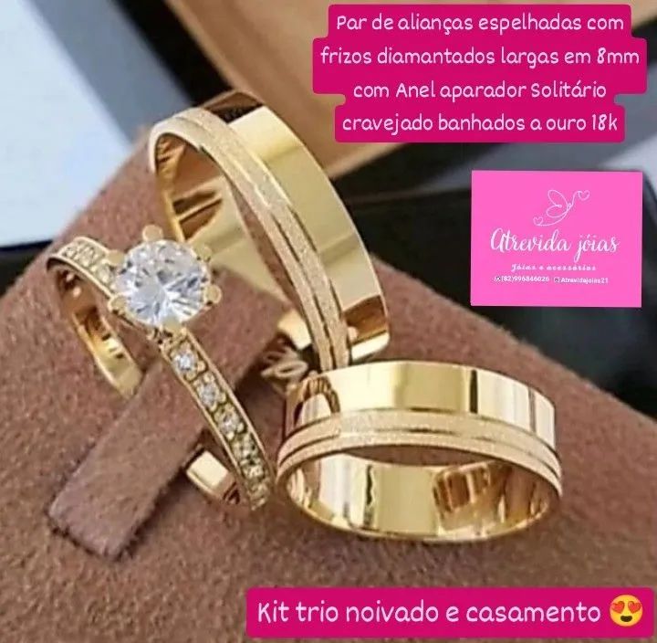 KIT TRIO ESPECIAL NOIVADO E CASAMENTO 