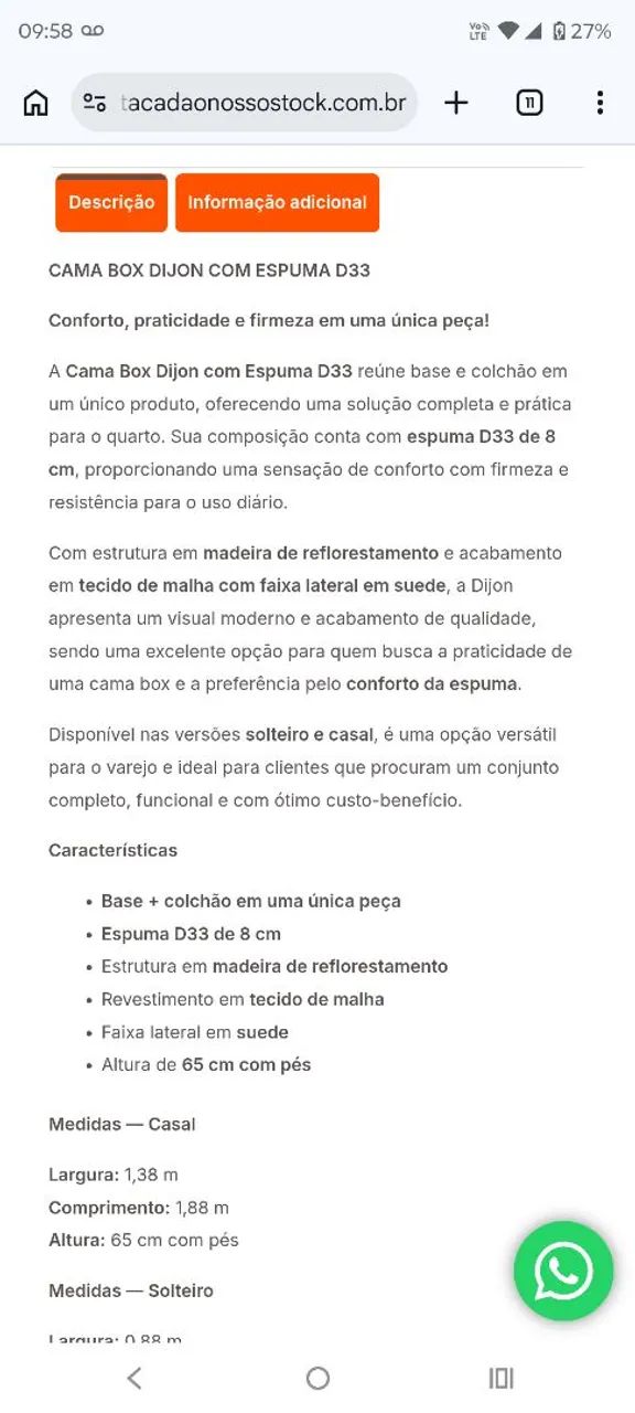 Cama box solteiro Dijon espumas d33 / pague na entrega  - Foto 5