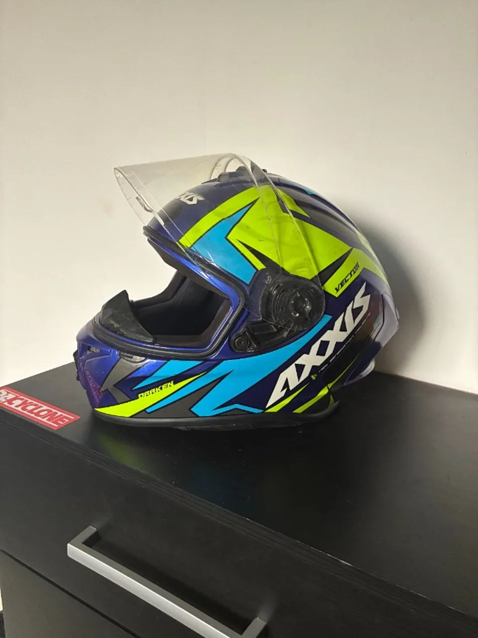 Capacete Moto Axxis Draken Vector  - Foto 4
