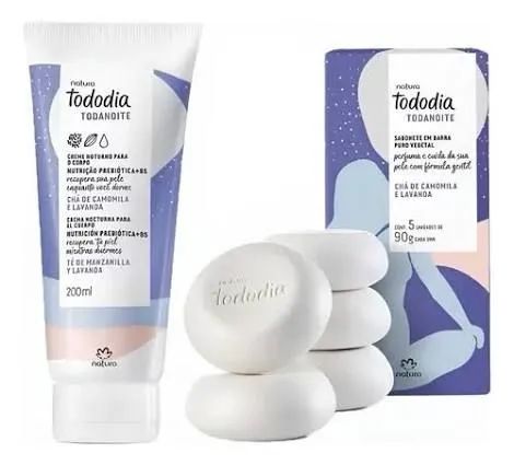 Kit Presente Natura Tododia Chá de Camomila e Lavanda