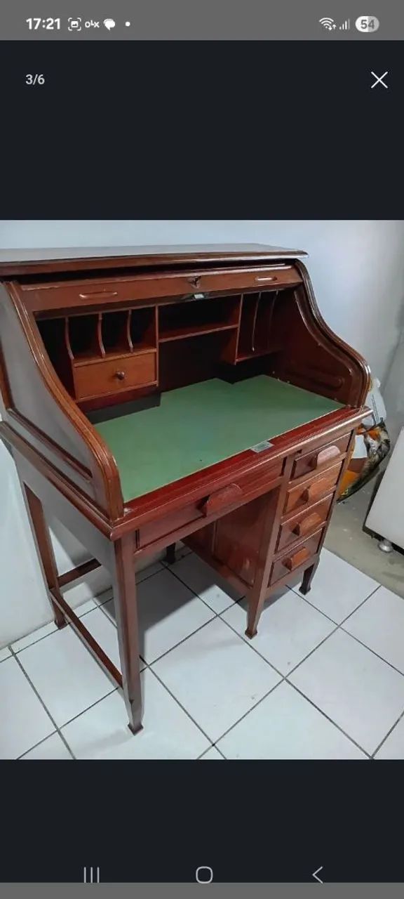 Móvel antigo, escrivaninha.  - Foto 3