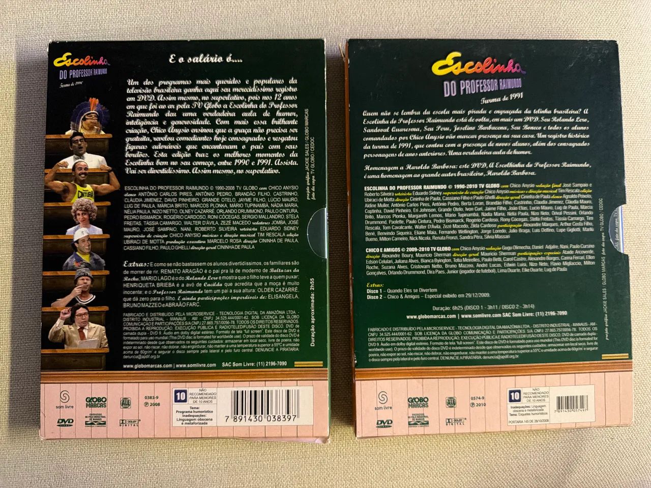 Kit 2 DVDs Escolinha do Professor Raimundo - Turma de 1990 e 1991 - Foto 5