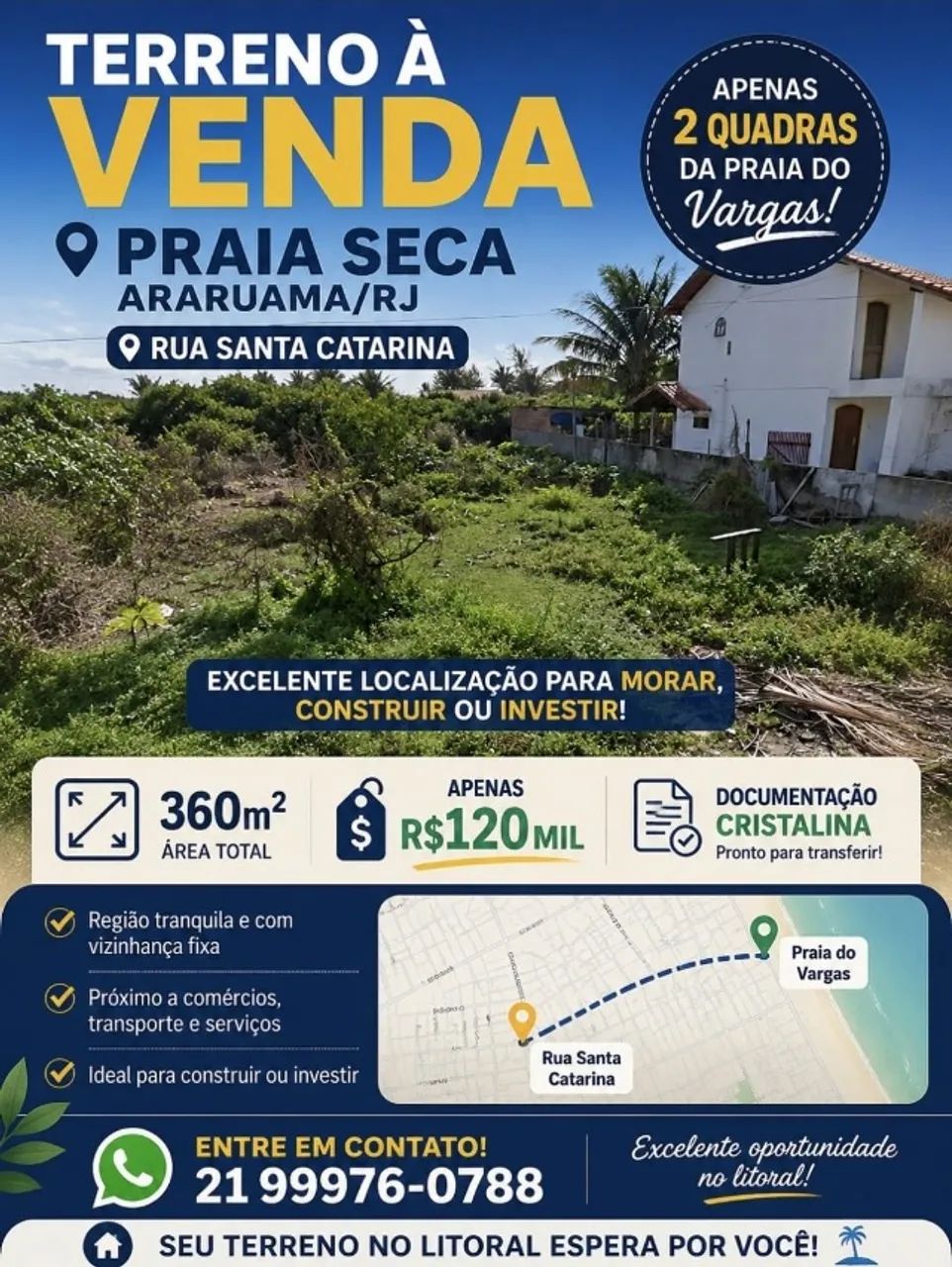 Terreno em Praia Seca 360m²