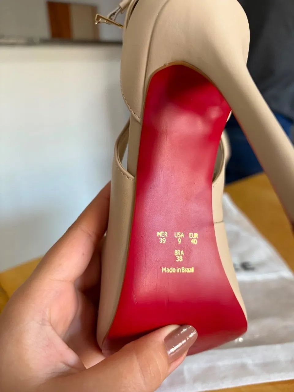 scarpin slingback de bico fino. - Foto 5