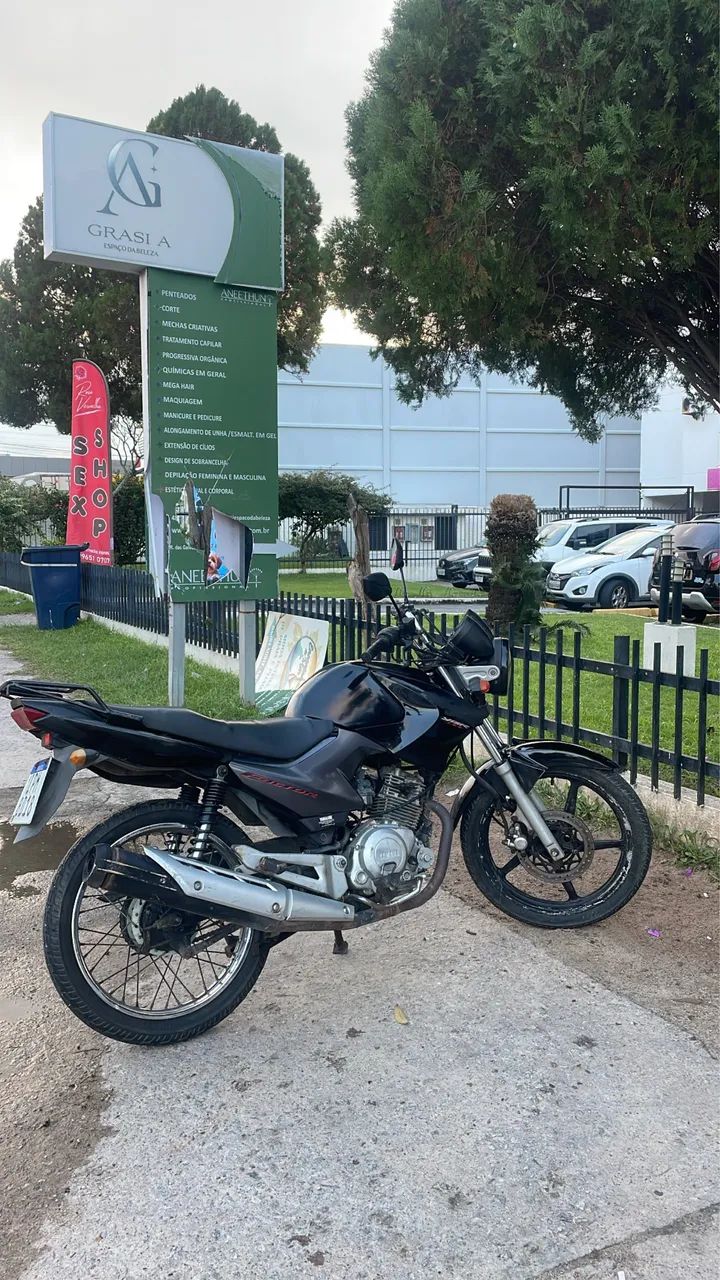 Vendo moto Factor Ybr preta  - Foto 4