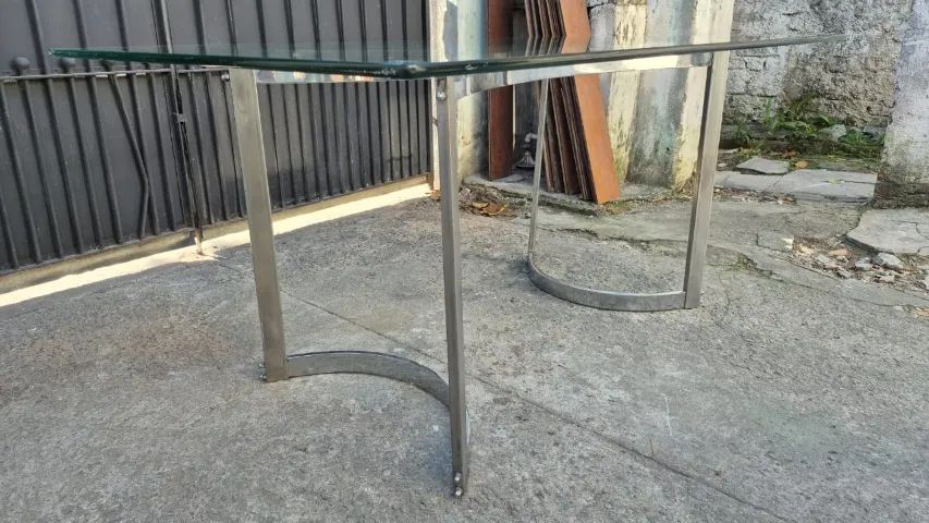 Mesa jantat]r Novo Rumo Aço e Vidro 12" - Foto 4