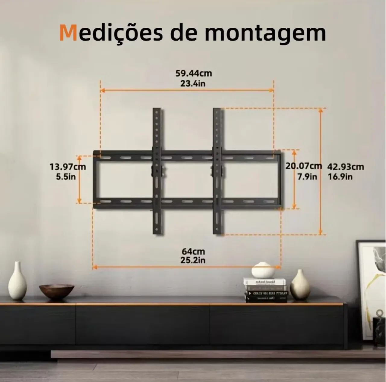NOVO NA CX - Suporte de Parede tv até 80 polegadas - Foto 4