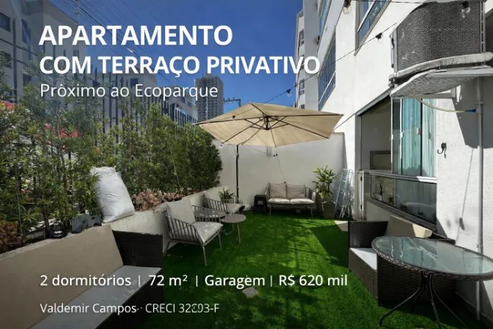 Vende-se Apartamento com terraço - perto do Ecoparque e do centro de Chapecó