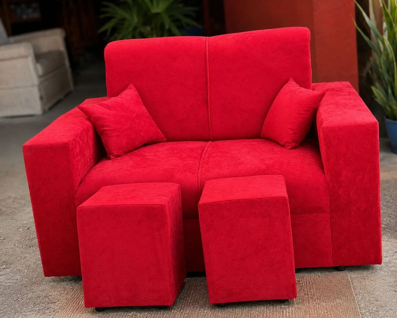 Vende sofá vermelho 