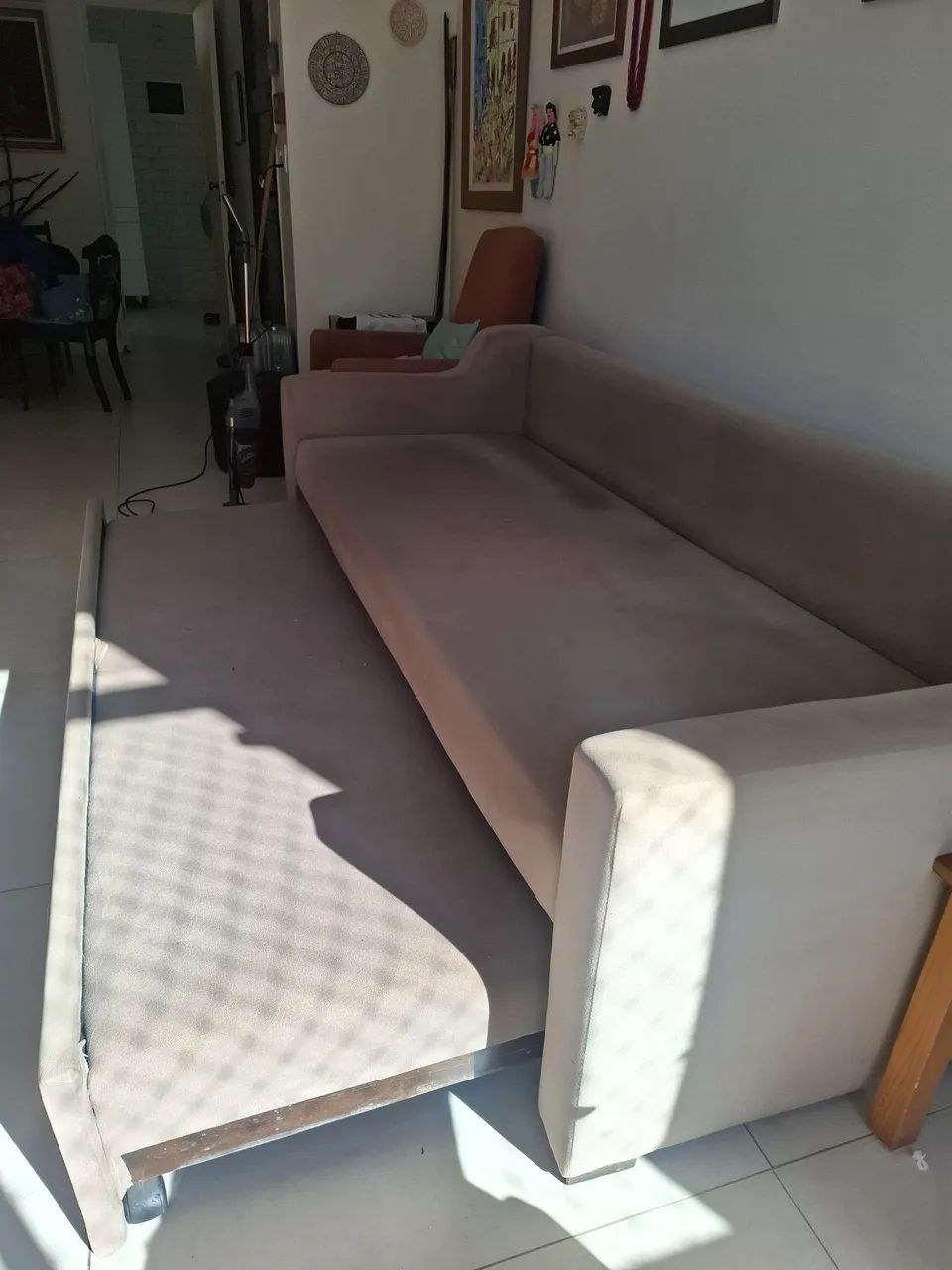 Sofá cama 2,22 x 0,84cm (fechado) x 1,48cm (aberto) - Foto 2