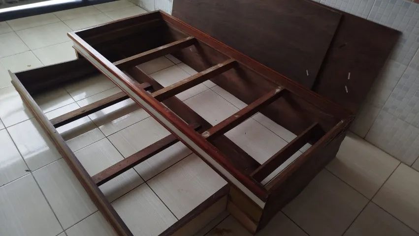 Cama Solteiro Madeira Maciça Bi cama