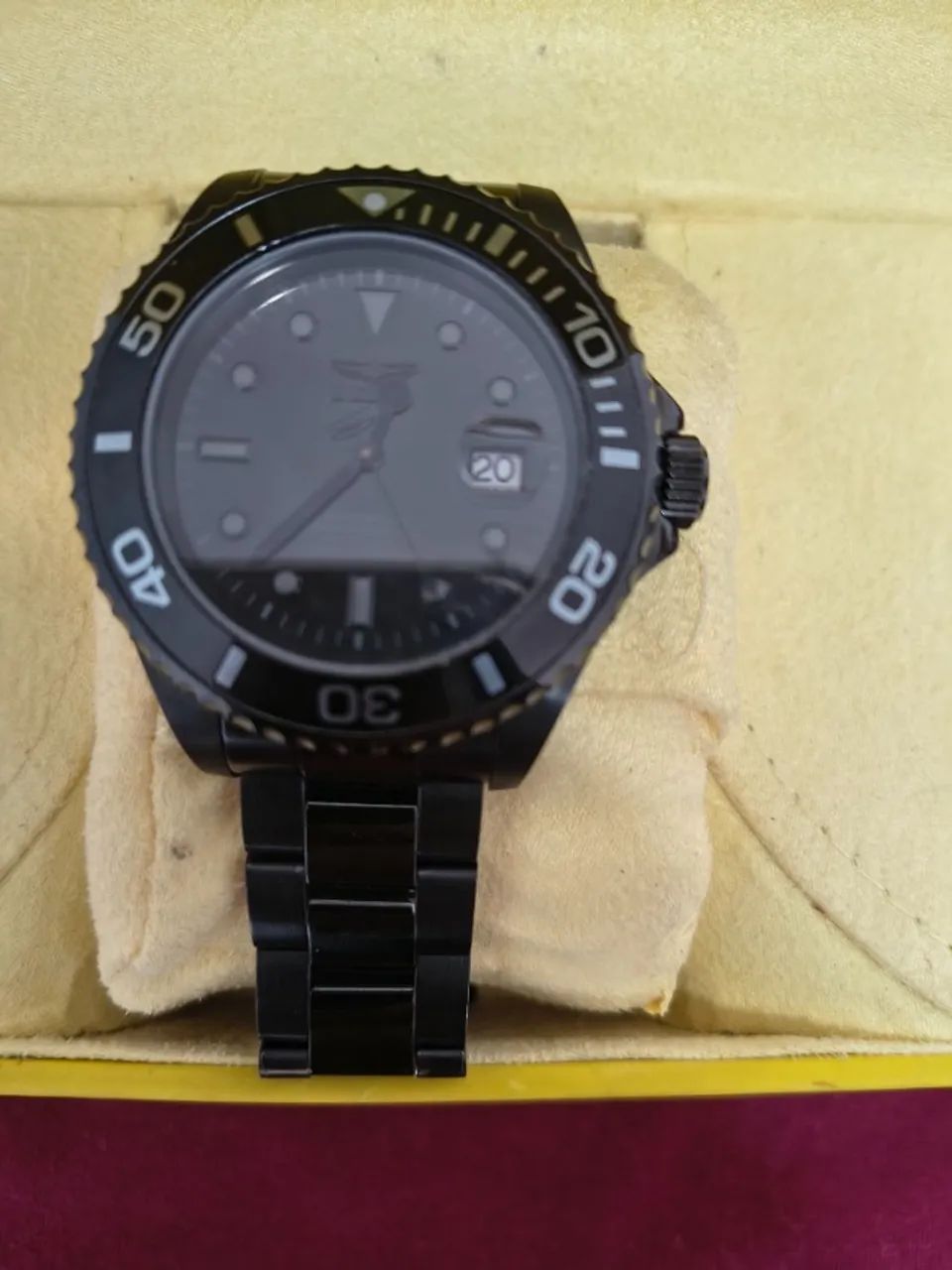Relógio Invicta Pro Diver All Black Automático - Impecável, Na Caixa Com Nota Fiscal - Foto 2