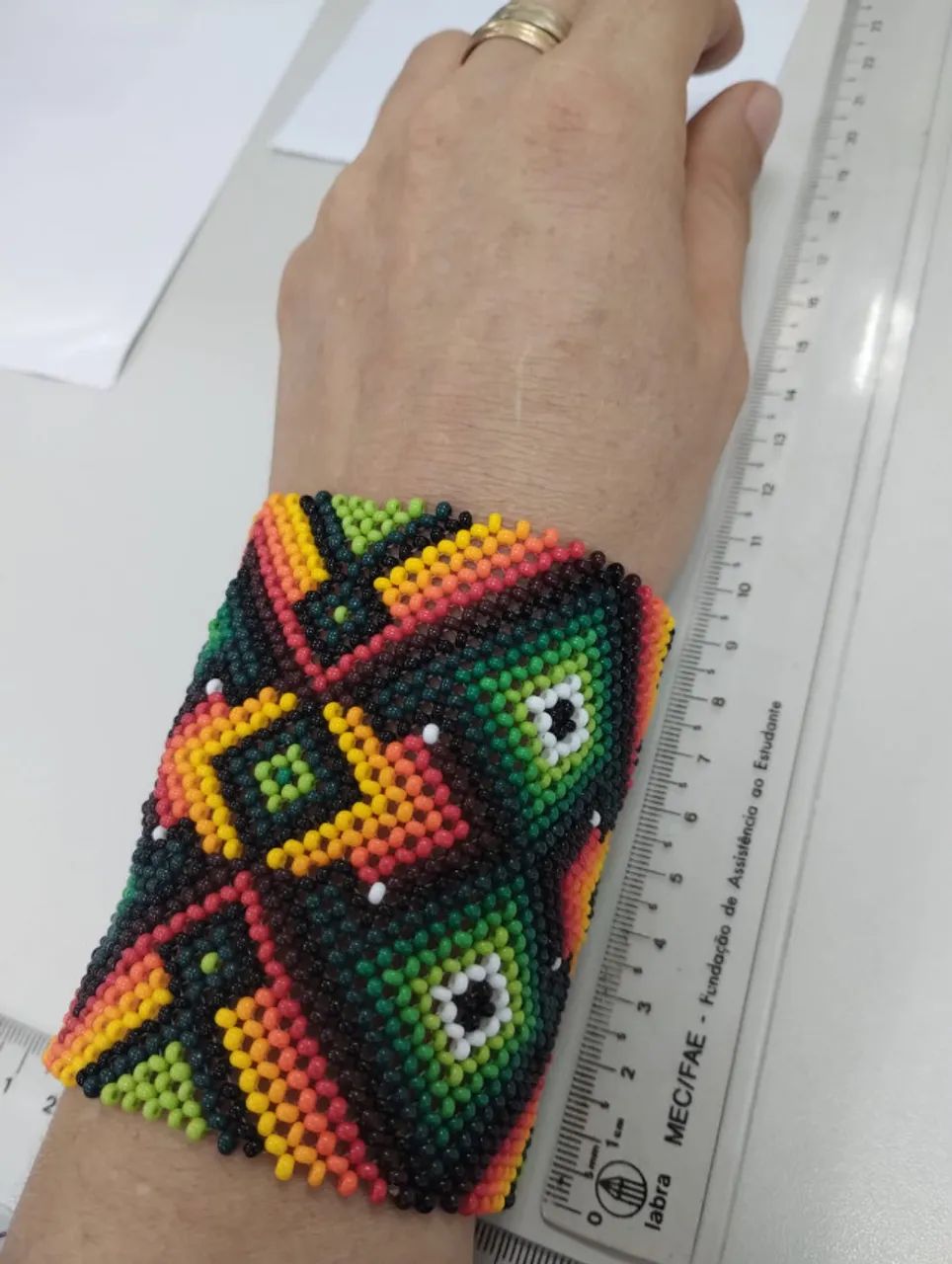 Pulseira Artesanal Indigena de miçanga - Foto 4