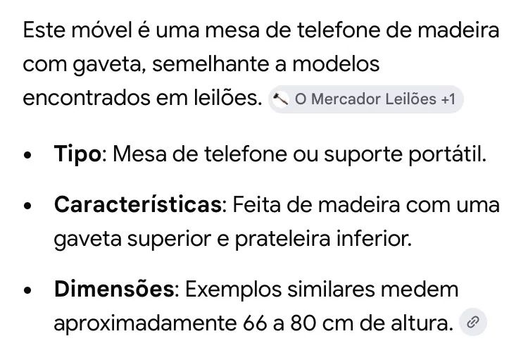 Mesa antiga para telefone  - Foto 4