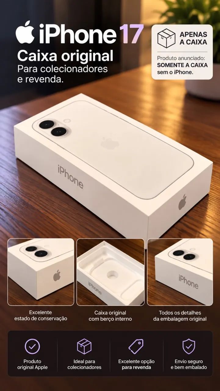 Caixas de IPhone e IPad Air novas e originais! - Foto 4