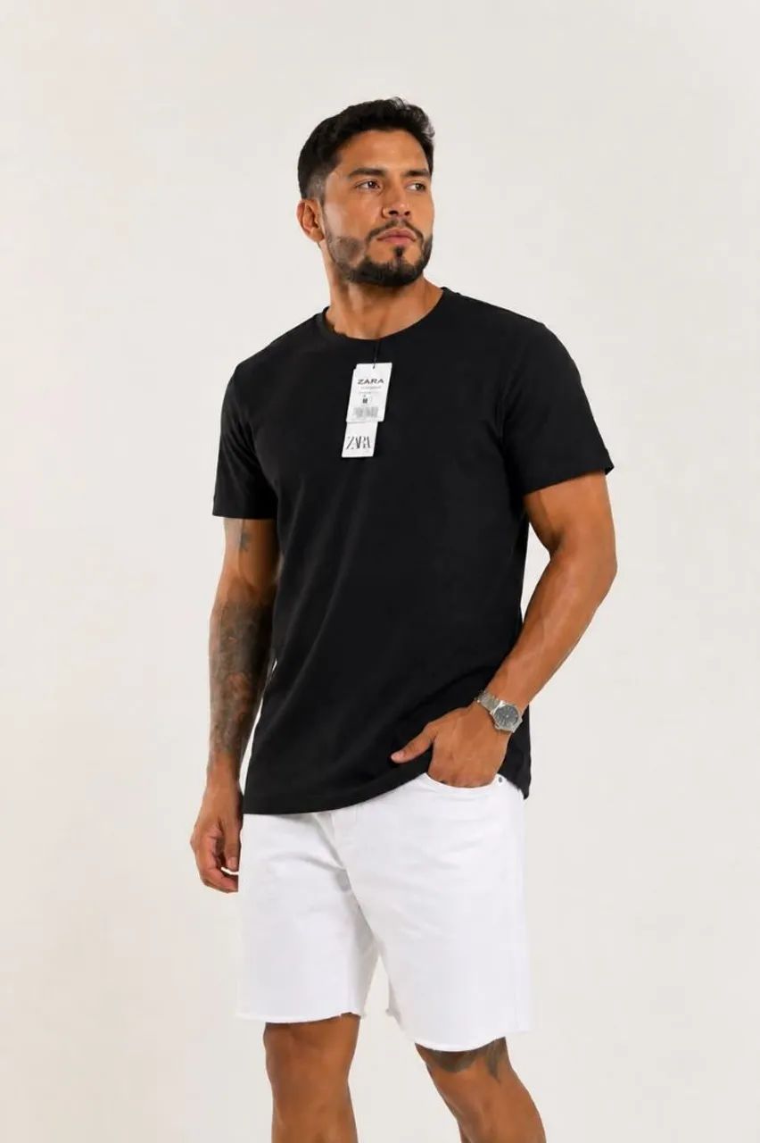 Camisas básicas para vcs que curtir um básico bem feito alta qualidade texturizadas - Foto 4