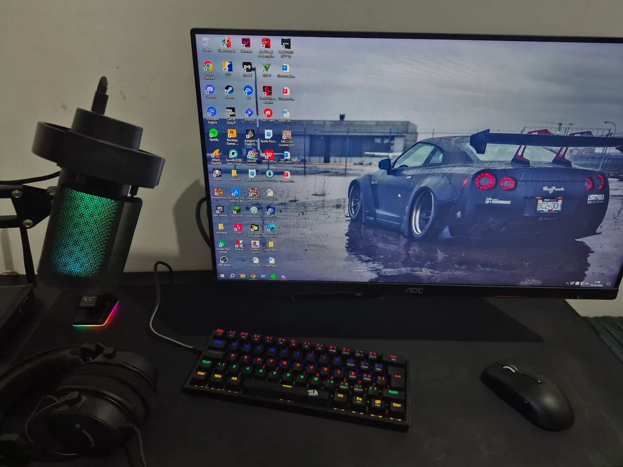 Para sair rápido - PC GAMER - RYZEN 5 - RX 6600 - ACOMPANHA PERIFÉRICOS E MONITOR  - Foto 4