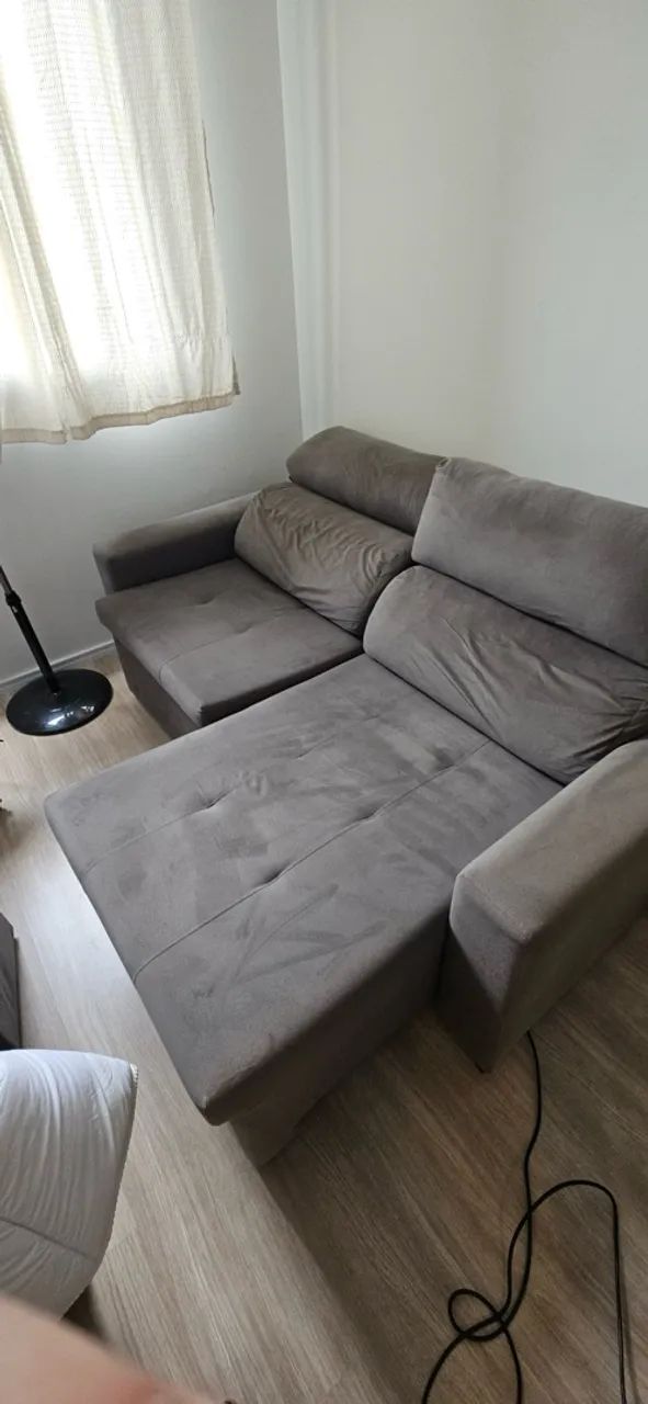 sofá 3 lugares retratil