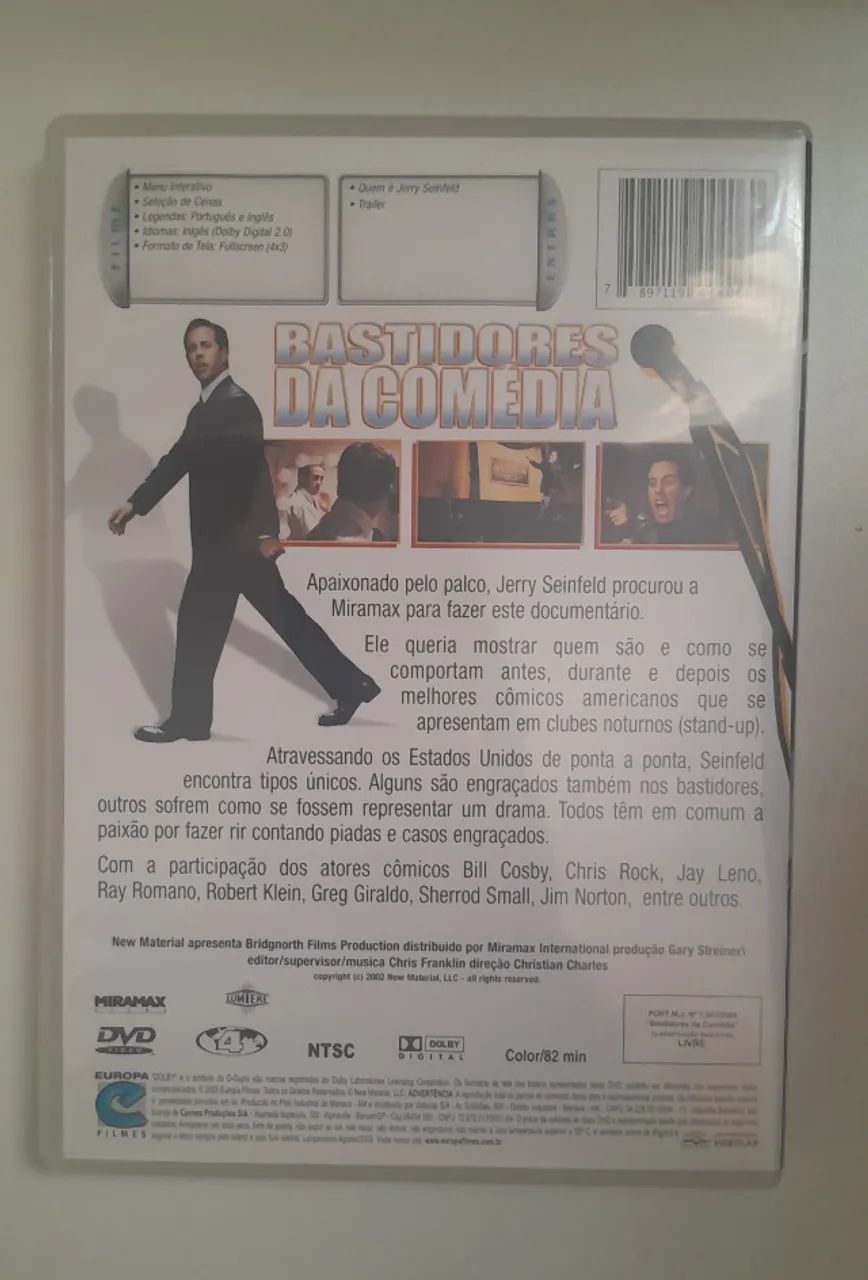 dvd bastidores da comédia jerry seinfeld warner - Foto 2