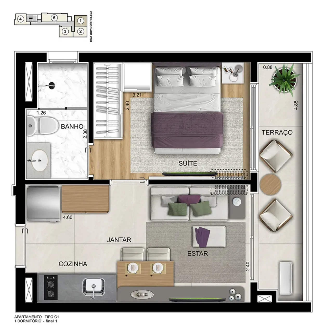 PLANTA 31m²