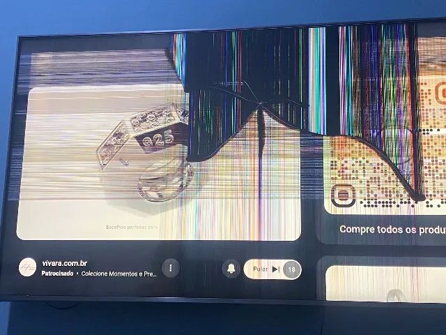 Tv 60 polegadas com defeito na tela  - Foto 2