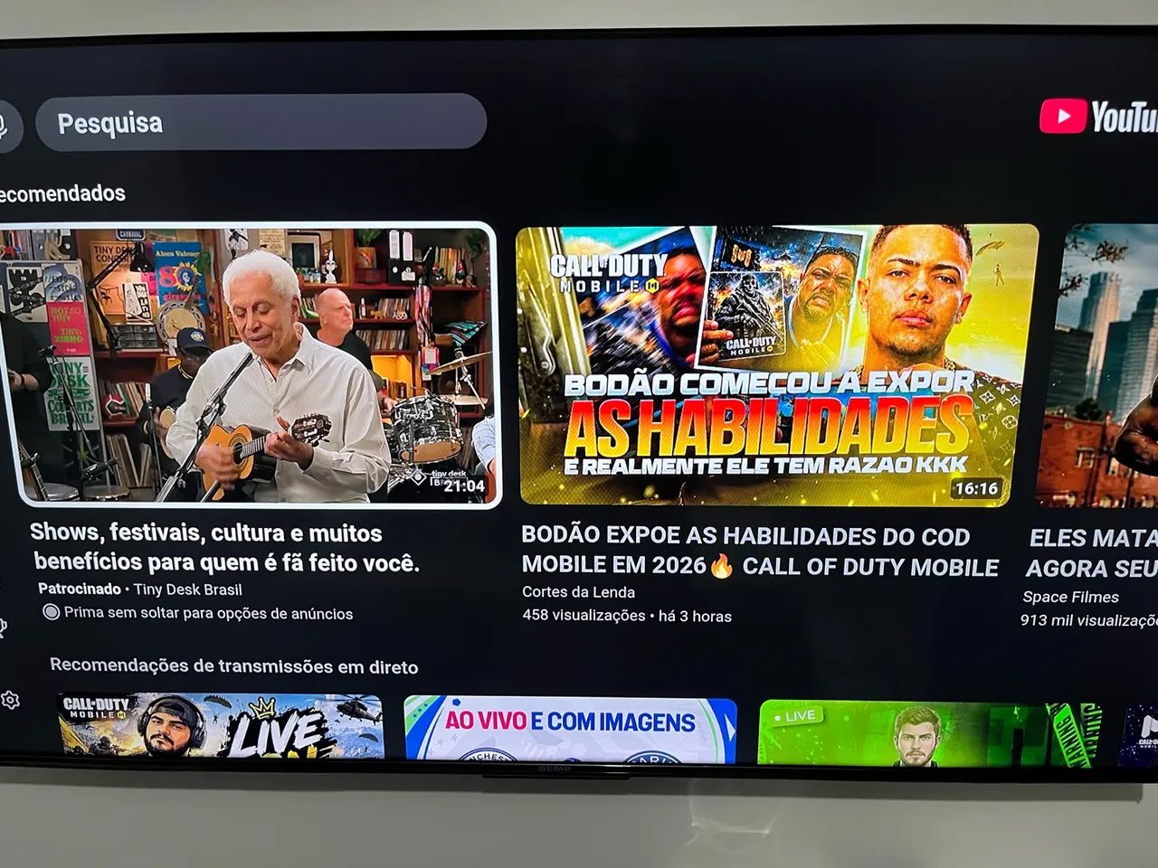 TV SMART SEMP 50 POLEGADAS 4K UHD - IMPECÁVEL  - Foto 2