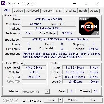 CPU Ryzen 7 5700g - Foto 3