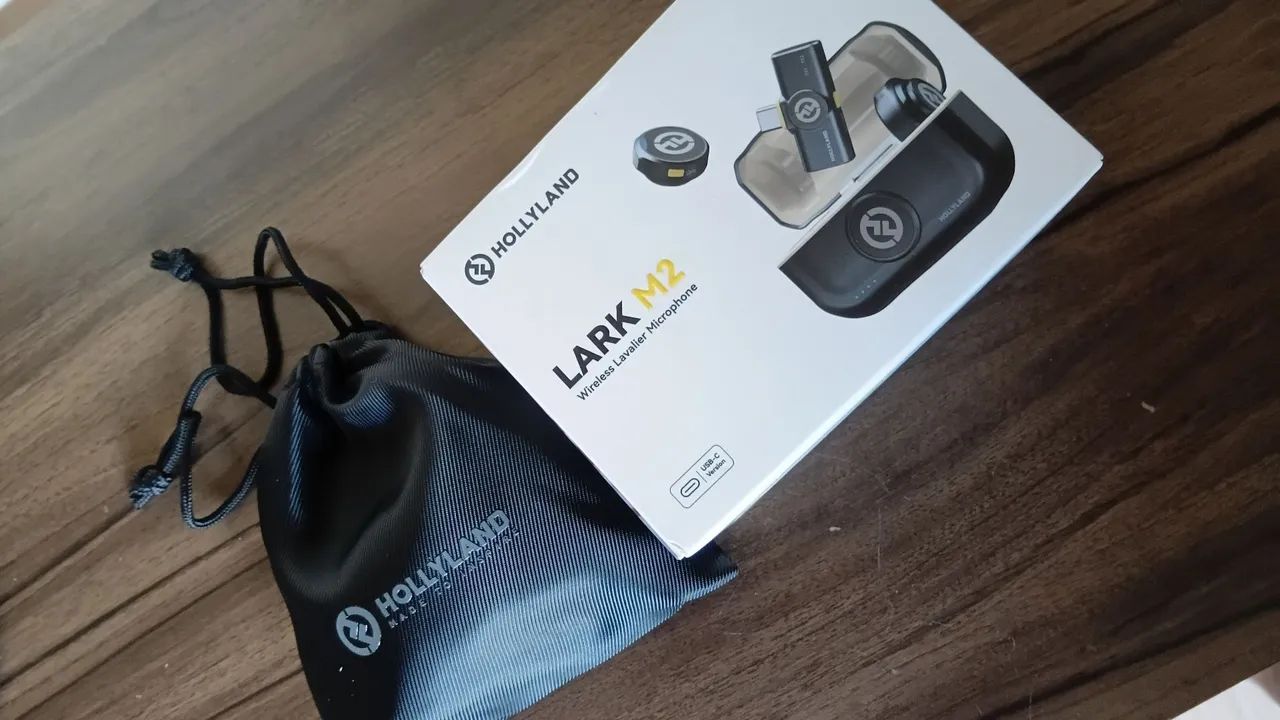Microfone Hollyland Lark M2 Duo Usb-c Sem Fio Preto - Foto 3