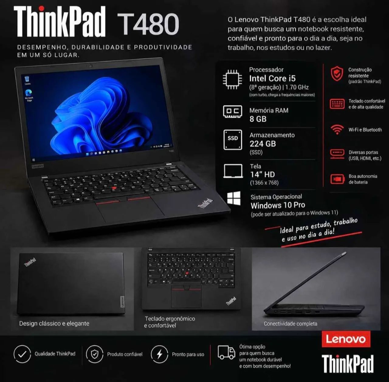 Thinkpad t480 notebook 