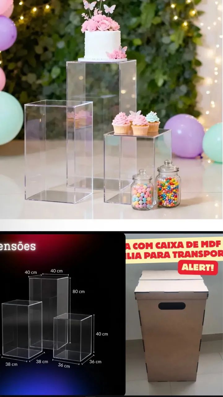 Cubos para decoração 