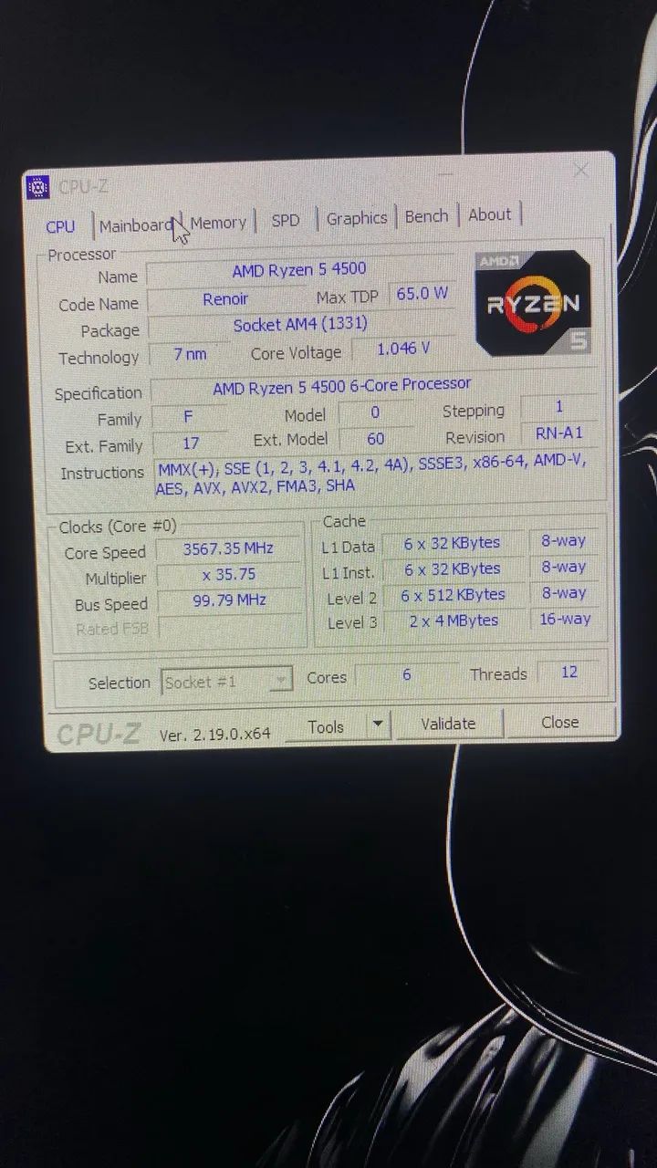 Ryzen 5 4500 no jingle 