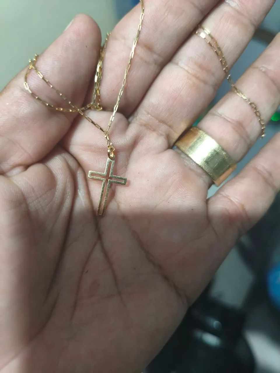 Corrente de ouro 18k 3grama 70cm