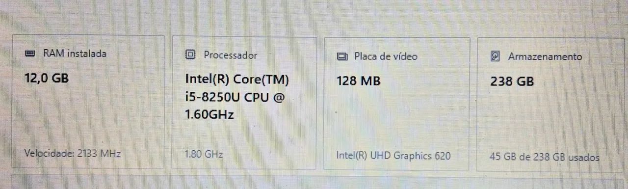 Notebook Lenovo i5 8°Geração  - Foto 4
