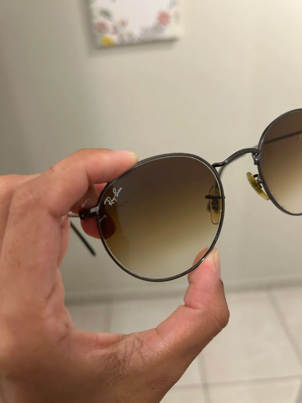 Rayban original masculino marrom degradê - Foto 2