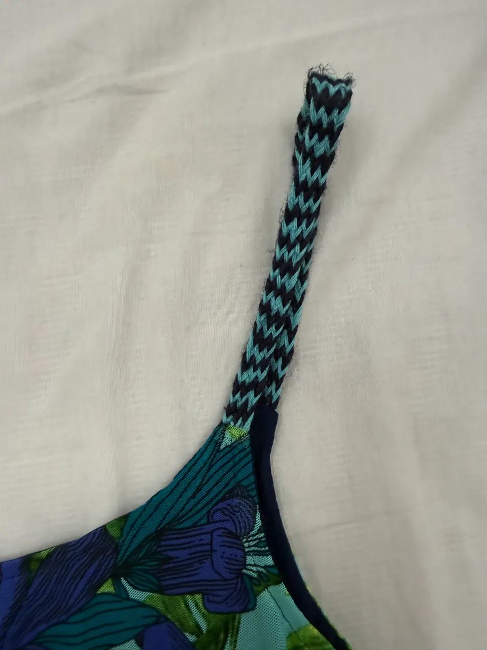 Cropped oh boy floral azul  - Foto 5