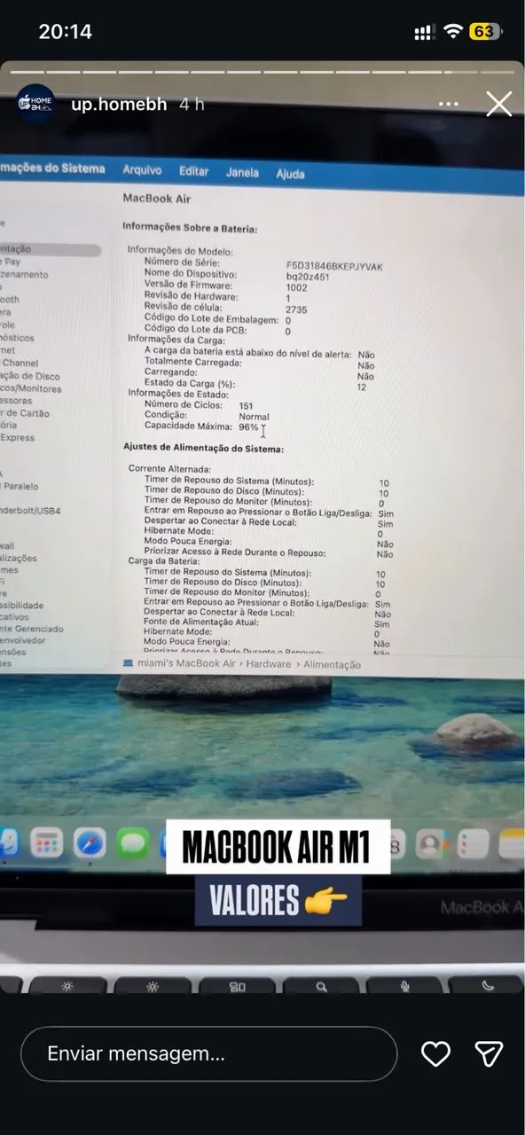 MACBOOK AIR M1 8GB - 160 CICLOS - Foto 3