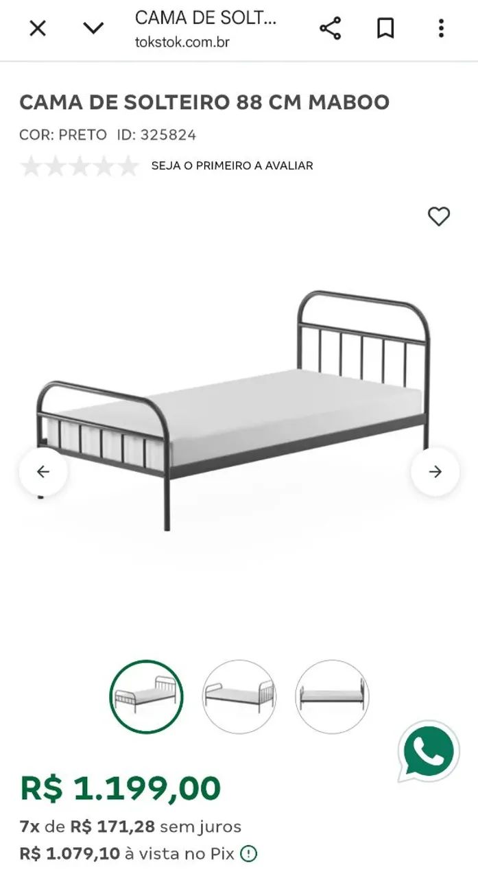 Cama Maboo solteiro Tok&stok  - Foto 5