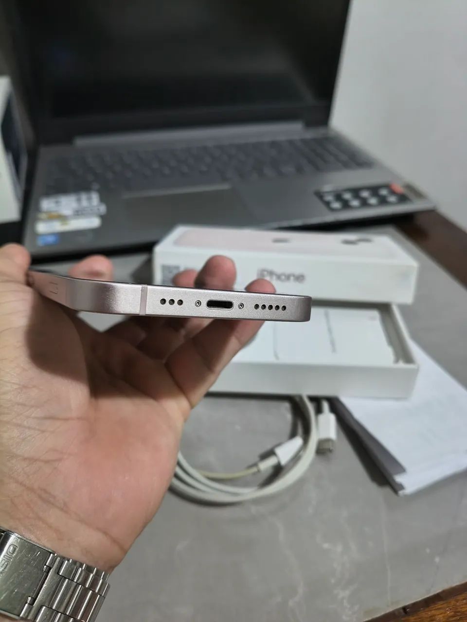 iPhone 13 128GB - NOTA FISCAL - CAIXA - CABO ORIGINAL - Foto 5