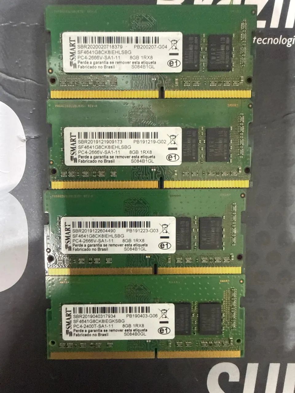 Memória 8gb ddr4 notebook