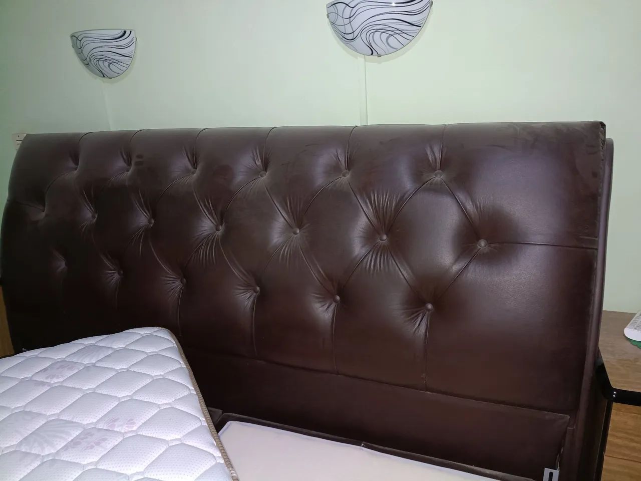 Cama King Saze Completa ( Box bipartido colchão e cabiseira) - Foto 5
