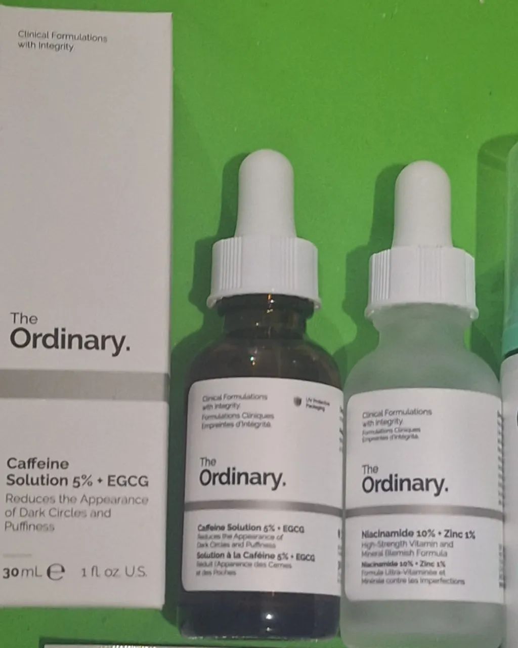 cremes Caffeine,Niacinamido e The Ordinary kit beleza importado ultimo estoque - Foto 2