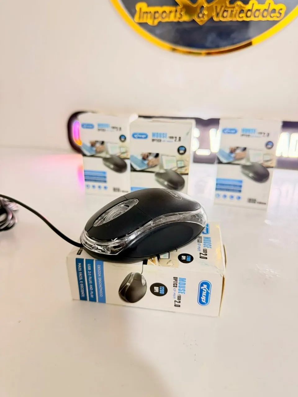 Mouse Óptico Com Fio - Foto 3