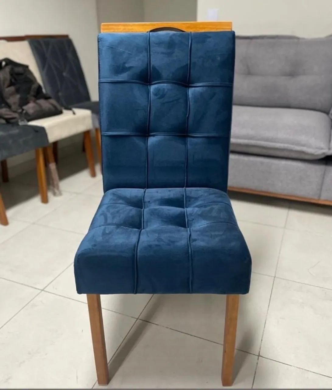 Conjunto de Jantar Siena 4 Lugares com Painel Ripado - Foto 2