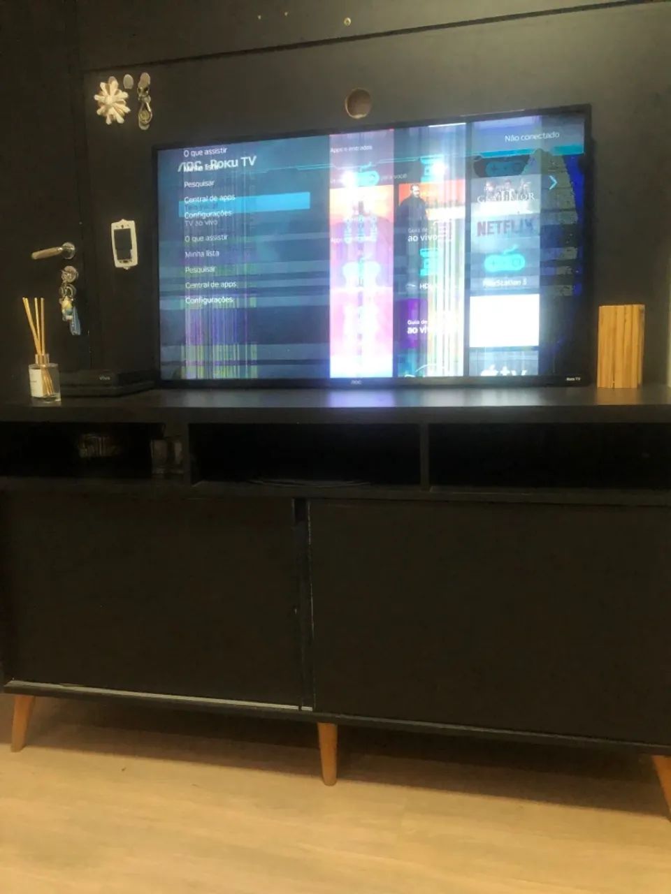 Tv com tela com defeito  - Foto 4