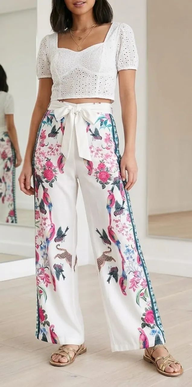 Calça pantalona para magrinhas nova - Foto 2